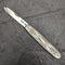 1921 British Antique White Pearl Shell Engraving Handle Pure Silver Blade Folding Pen Knife